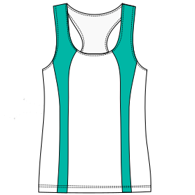 Fashion sewing patterns for Runing top tank 6816